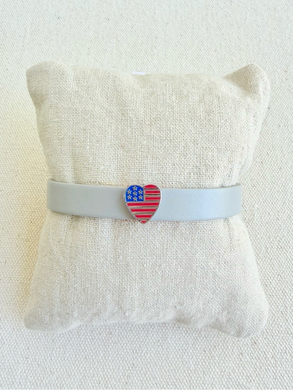 *Charm Bracelet Set* KEEP COLLECTIVE Retired *Special Pricing* Grey Heart Flag
